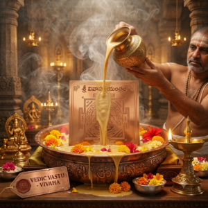 Original Pure Copper Shri Vivaha Yantra (5x5 Inches) - Swayamvara Parvathi Marriage Blessing Yantra
