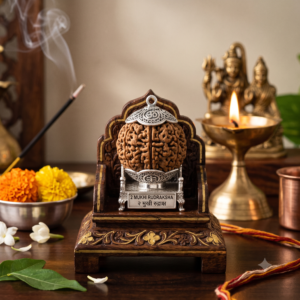 Original Lab-Certified 2 Mukhi Rudraksha (Ardhanarishwara Bead) - For Harmony, Relationship Bonding & Moon Healing