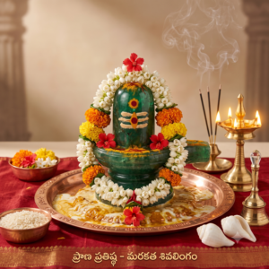 Original Natural Marakatha Shivalingam (Premium Certified Emerald) - Divine Prosperity & Health Remedy